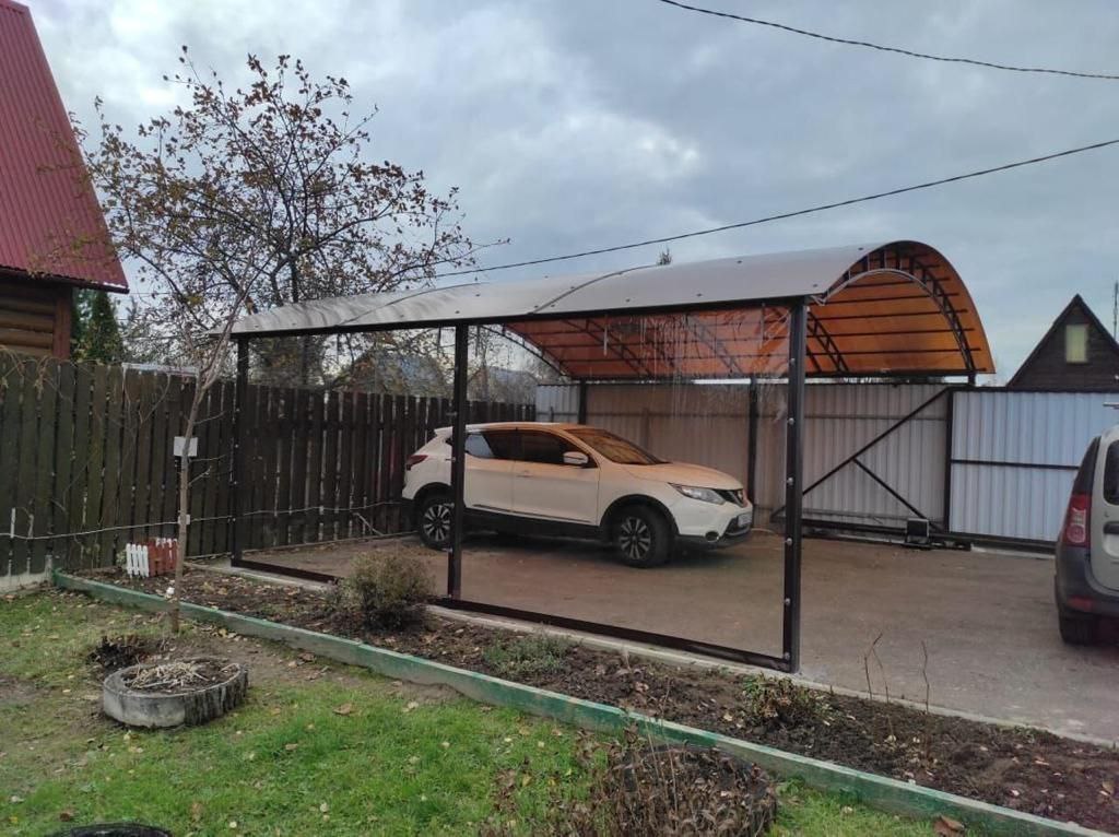 Прозрачные шторы ПВХ для навеса под автомобиль в Октябрьском